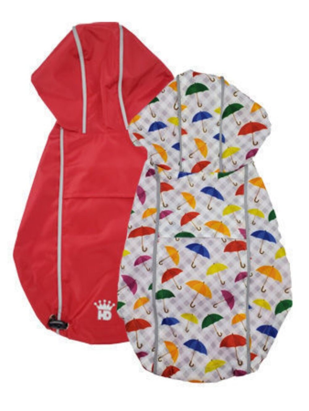 HD Reversible Raincoat - Red/Umbrella Plaid